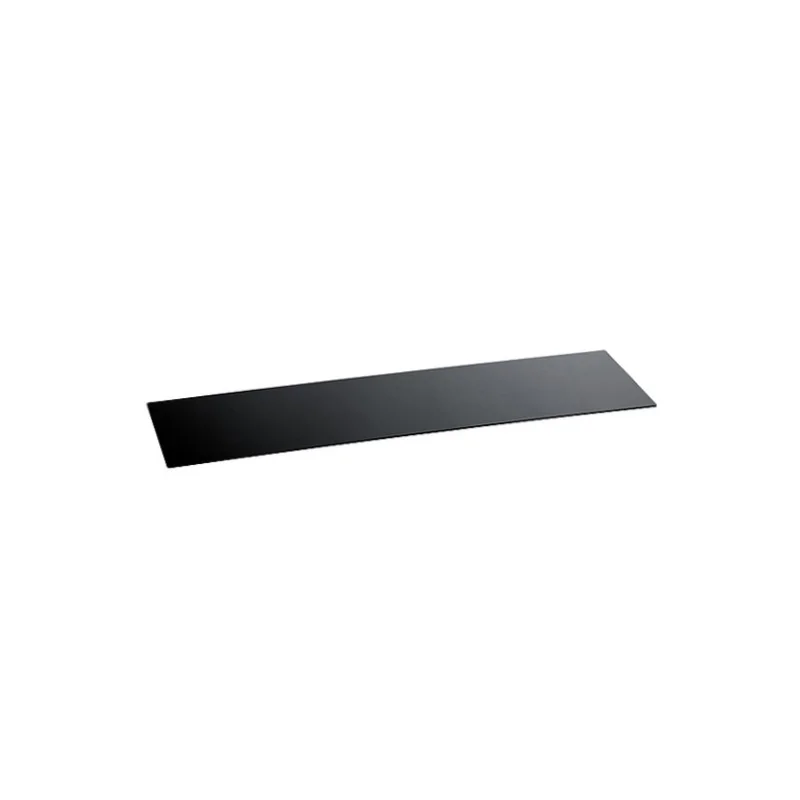 Elegant Tempered Glass Buffet Platter - Black - 91 x 21 x 0.4 cm