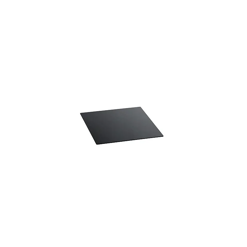 Elegant Tempered Glass Buffet Platter - Black - 34 x 34 x 0.4 cm