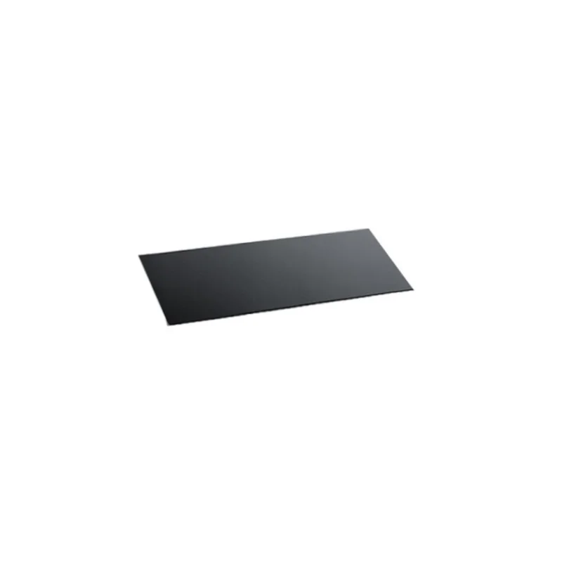 Elegant Tempered Glass Buffet Platter - Black - 42 x 34 x 0.4 cm