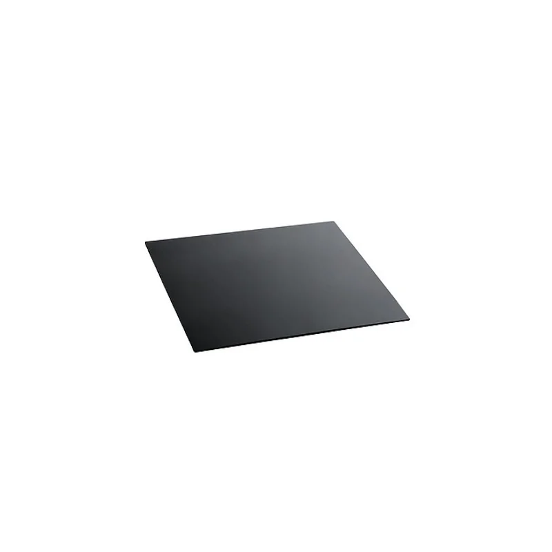 Elegant Tempered Glass Buffet Platter - Black - 50 cm x 50 cm x 0.4 cm