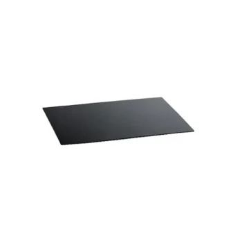 Elegant Tempered Glass Buffet Platter - Black - 50 cm x 34 cm x 0.4 cm