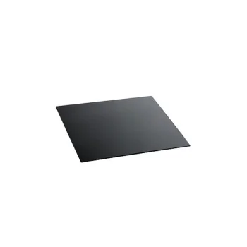 Elegant Tempered Glass Buffet Platter - Black - 42 x 42 x 0.4 cm