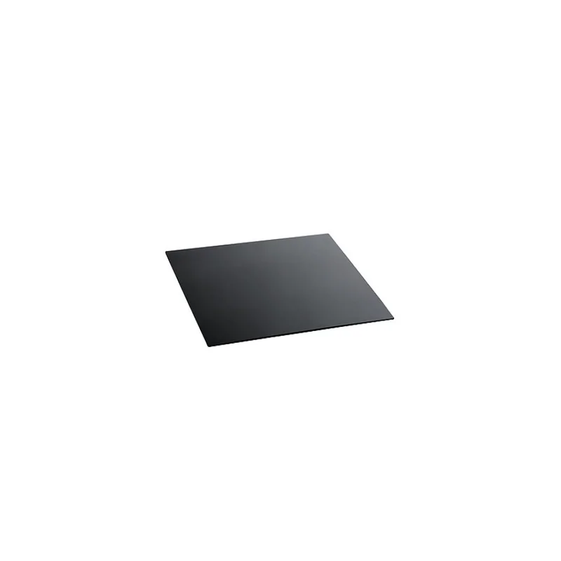 Elegant Tempered Glass Buffet Platter - Black - 42 x 42 x 0.4 cm