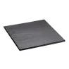 Elegant Slate Buffet Platter - 42x42 cm with Rubber Feet