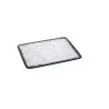 Elegant Ombra Buffet Platter - Glass - Clear - Black Decor - 50 x 42 x 0.6 cm