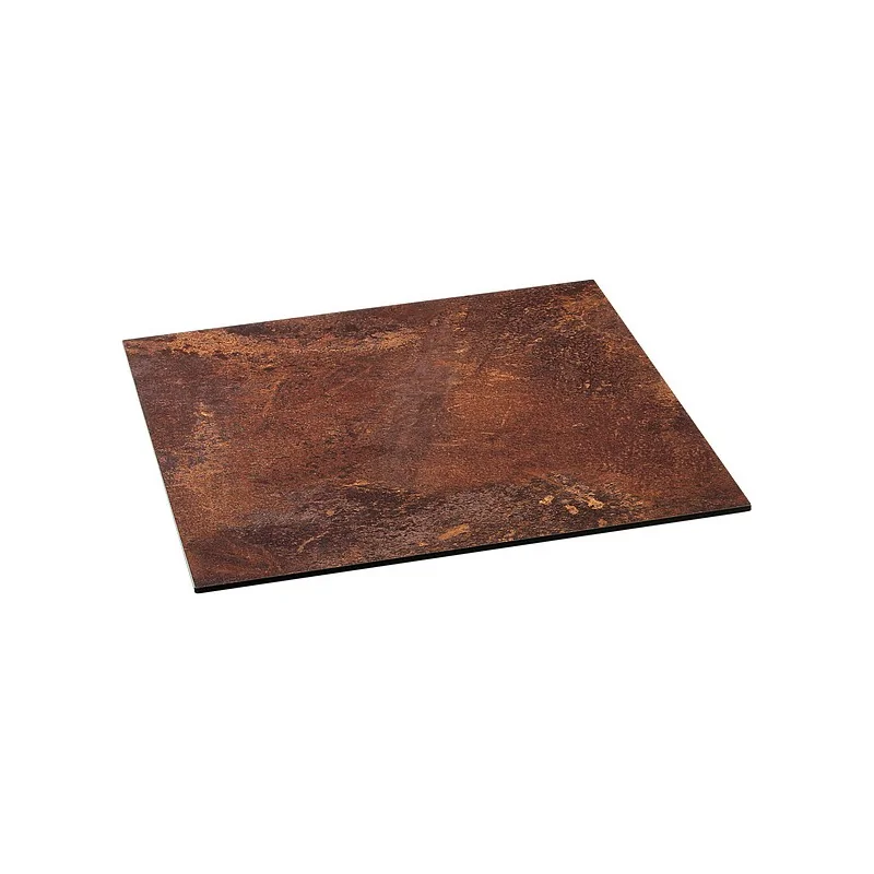 Elegant Buffet Platter Industry 2.0 - Laminated Plastic - Rusted Aesthetic - 50 x 50 x 0.8 cm
