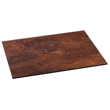 Elegant Buffet Platter Industry 2.0 - Laminated Plastic - Rusted Aesthetic - 50 x 42 x 0.8 cm