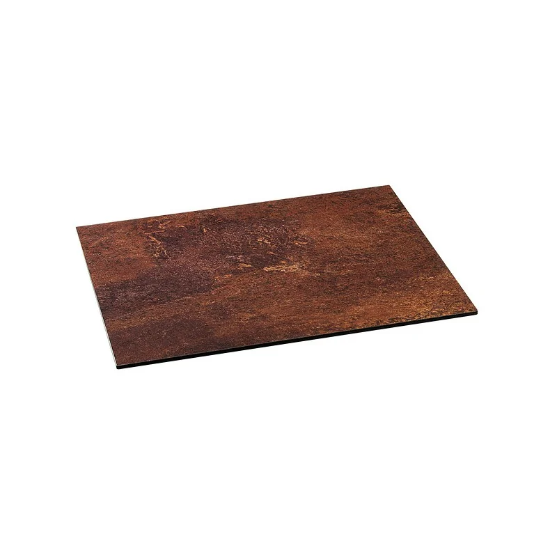 Elegant Buffet Platter Industry 2.0 - Laminated Plastic - Rusted Aesthetic - 50 x 42 x 0.8 cm
