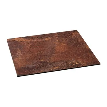 Elegant Buffet Platter Industry 2.0 - Laminated Plastic - Rusted Aesthetic - 34 x 34 x 0.8 cm