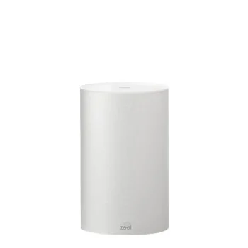 Elegant Tube Lighting - Acrylic - Satined White Finish - Diam. 15 cm Ht 24 cm - Set of 3