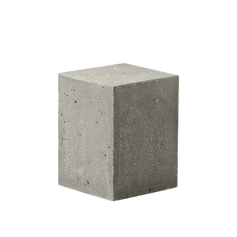 Elegant Buffet display KONKRET! - fibreglass/resin, light grey - 12x12cm h16cm - 2pcs