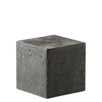 Elegant Buffet display KONKRET! - fibreglass/resin, dark grey - 12x12cm h12cm - 2pcs