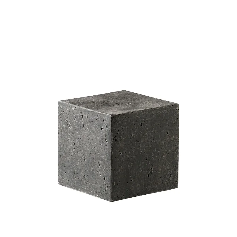 Elegant Buffet display KONKRET! - fibreglass/resin, dark grey - 12x12cm h12cm - 2pcs