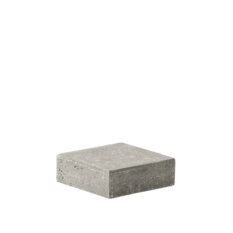 Elegant Buffet display KONKRET! - fibreglass/resin, light grey - 12x12cm h12cm - 2pcs