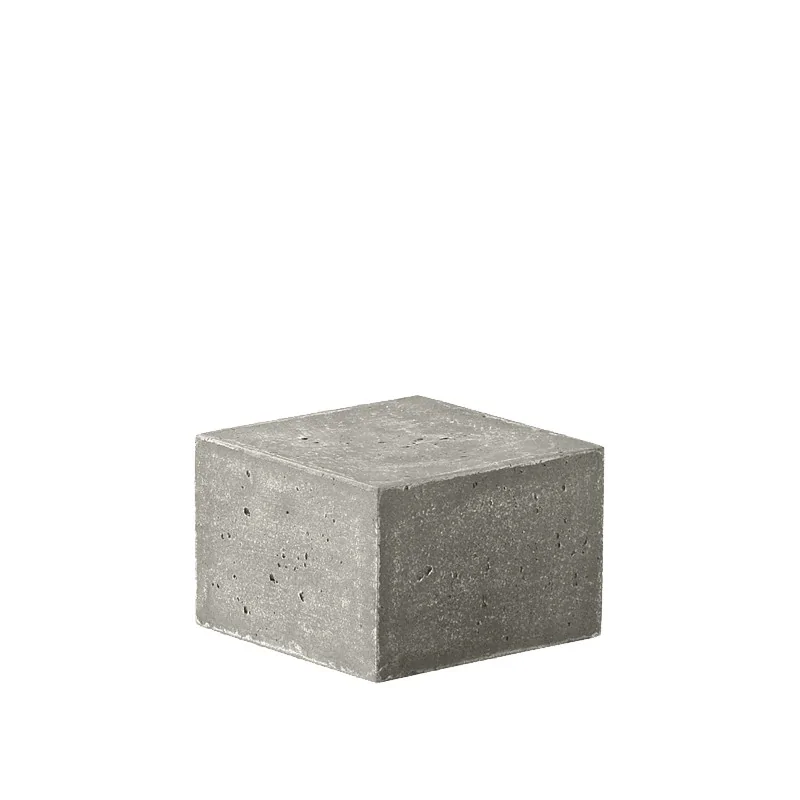 Elegant Buffet display KONKRET! - fibreglass/resin, light grey - 12x12cm h8cm - 2pcs