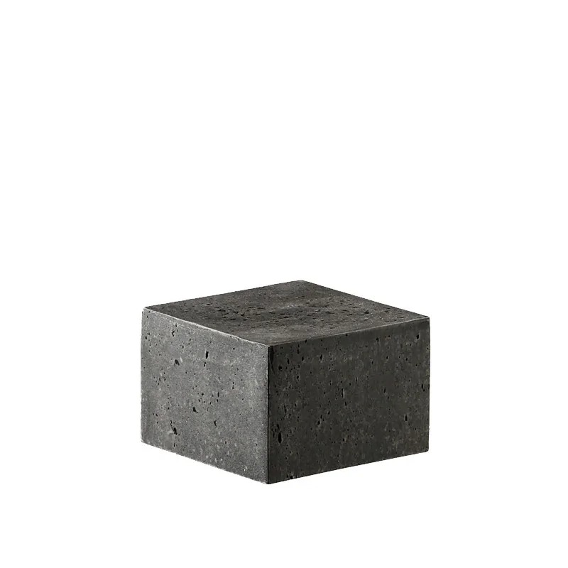 Elegant Buffet display KONKRET! - fibreglass/resin, dark grey - 12x12cm h8cm - 2pcs