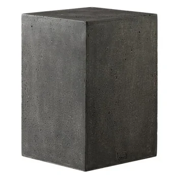 Elegant Buffet display KONKRET! - fibreglass/resin, dark grey - 24x24cm h36cm