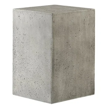 Elegant Buffet display KONKRET! - fibreglass/resin, light grey - 24x24cm h36cm