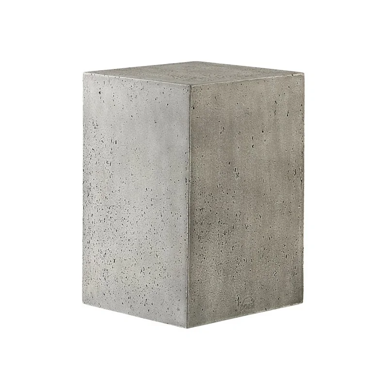 Elegant Buffet display KONKRET! - fibreglass/resin, light grey - 24x24cm h36cm