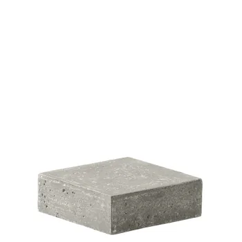 Elegant Buffet display KONKRET! - fibreglass/resin, light grey - 12x12cm h4cm - 2pcs
