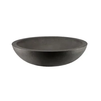 Elegant XXL bowl KONKRET! - fibreglass/resin, dark grey - dia100cm h28cm