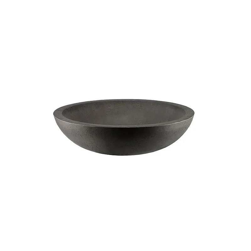 Elegant XXL bowl KONKRET! - fibreglass/resin, dark grey - dia100cm h28cm