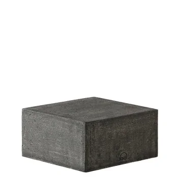 Elegant Buffet display KONKRET! - fibreglass/resin, dark grey - 24x24cm h12cm
