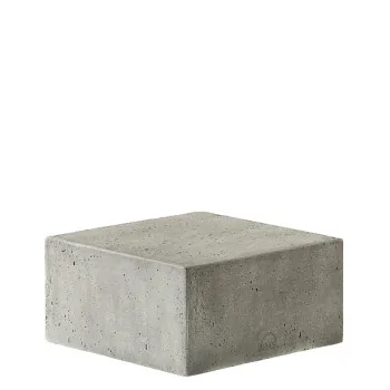 Elegant Buffet display KONKRET! - fibreglass/resin, light grey - 24x24cm h12cm