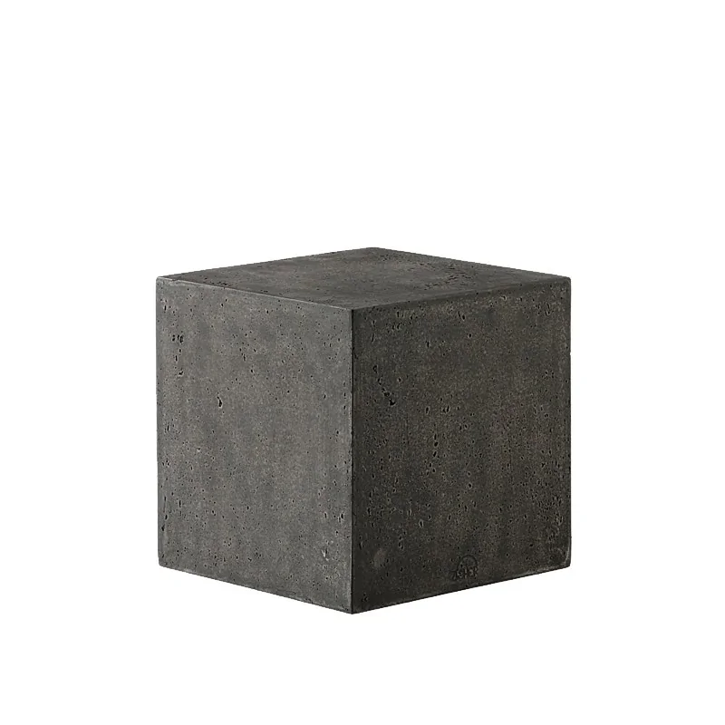 Elegant Buffet display KONKRET! - fibreglass/resin, dark grey - 24x24cm h24cm