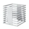 Elegant Squareline Buffet Stand - 18/10 Stainless Steel - White - 24” x 24” x 25.5 cm