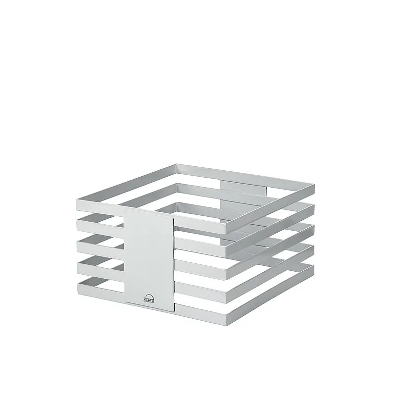 Elegant Squareline Buffet Stand - 18/10 Stainless Steel - White - 24” x 24” x 13.5 cm