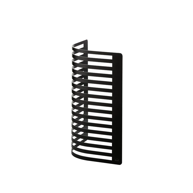 Elegant Galvanized Steel Buffet Stand - Curve Design - Matt Black Finish - Dimensions: 27 x 27 x 46.5 cm - Pack of 2