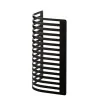 Elegant Galvanized Steel Buffet Stand - Curve Design - Matt Black Finish - Dimensions: 27 x 27 x 46.5 cm - Pack of 2