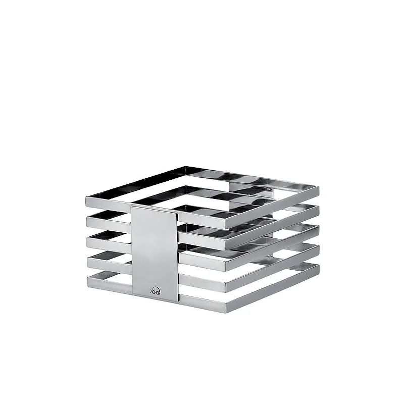 Elegant Squareline Buffet Stand - 18/10 Stainless Steel - Mirror Polished Finish - Dimensions: 24” x 24” x 13.5 cm