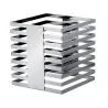 Elegant Squareline Buffet Stand - 18/10 Stainless Steel - Mirror Polished - 24” x 24” x 25.5 cm