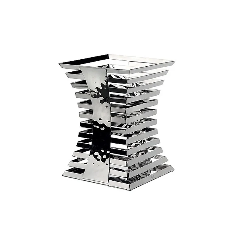 Elegant Skyline Fruit/Bread Basket - 18/10 Stainless Steel - Mirror Polished - 25 x 25 x 35.5 cm