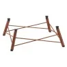 Elegant Crossline Buffet Display - Steel - Rust Finish - 41.5 x 41.5 x 15.5 cm