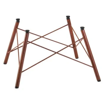 Elegant Crossline Buffet Display - Steel - Rust - 49.5 x 49.5 x 31 cm