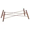 Elegant Crossline Buffet Display - Steel - Rust Finish - 70.5 x 33.5 x 23.5 cm