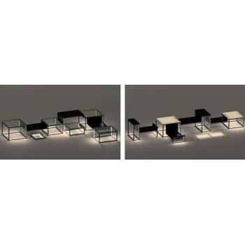 Elegant LED Frame Glow - Steel - Matt Black - 32 x 24 cm