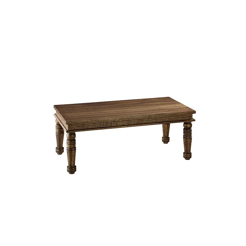 Elegant Époques Buffet Display - Dark Stained Solid Wood - 76 x 38 x 29.5 cm