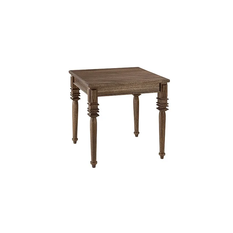 Elegant Époques Buffet Display - Dark Stained Solid Wood - 50 x 50 x 49.5 cm