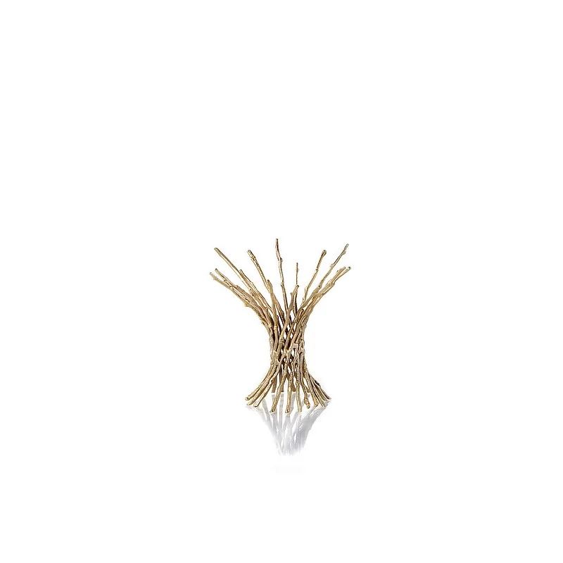 Elegant Somnia Brass Bowls - Golden Finish - Diam. 15.5 cm Ht 13.5 cm