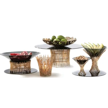 Elegant Somnia Bowls - Brass - Golden Finish - Diam. 23.5 cm Ht 22.5 cm