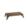 Elegant Époques Buffet Display - Dark Stained Solid Wood - 70 x 38 x 14.5 cm