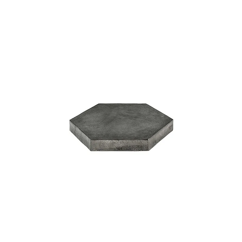 Elegant Buffet Display - Aluminum Frame - Graphite Finish - 50 x 43.5 x 5 cm