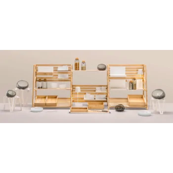 Elegant Buffet Platter Scala - Golden-Toned Aluminium - 48.5 x 20.4 x 0.6 cm