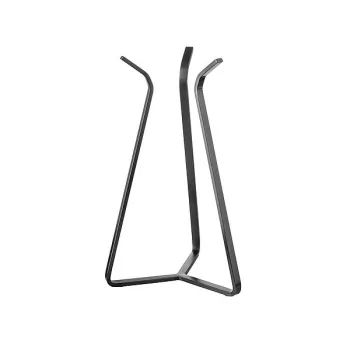 Elegant Brushed Black 18/10 Stainless Steel Decanter & Dry Rack Display - H26 cm