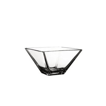 Elegant Clear Glass Bowl - 8 x 8 x 4.5 cm (0.14L) - Pack of 6