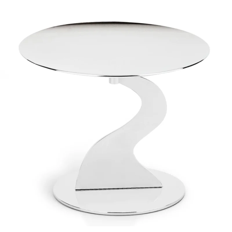 Polished Stand 1 Flat Plate - Dia: 28 cm H: 18 cm Polished Stand 1 Flat Plate - Dia: 28 cm H: 18 cm